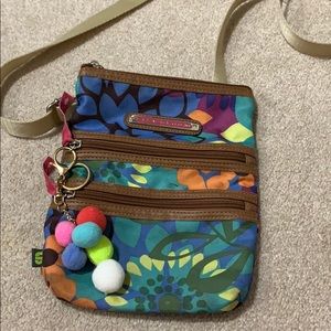 Vibrant Lilly Bloom cross body purse